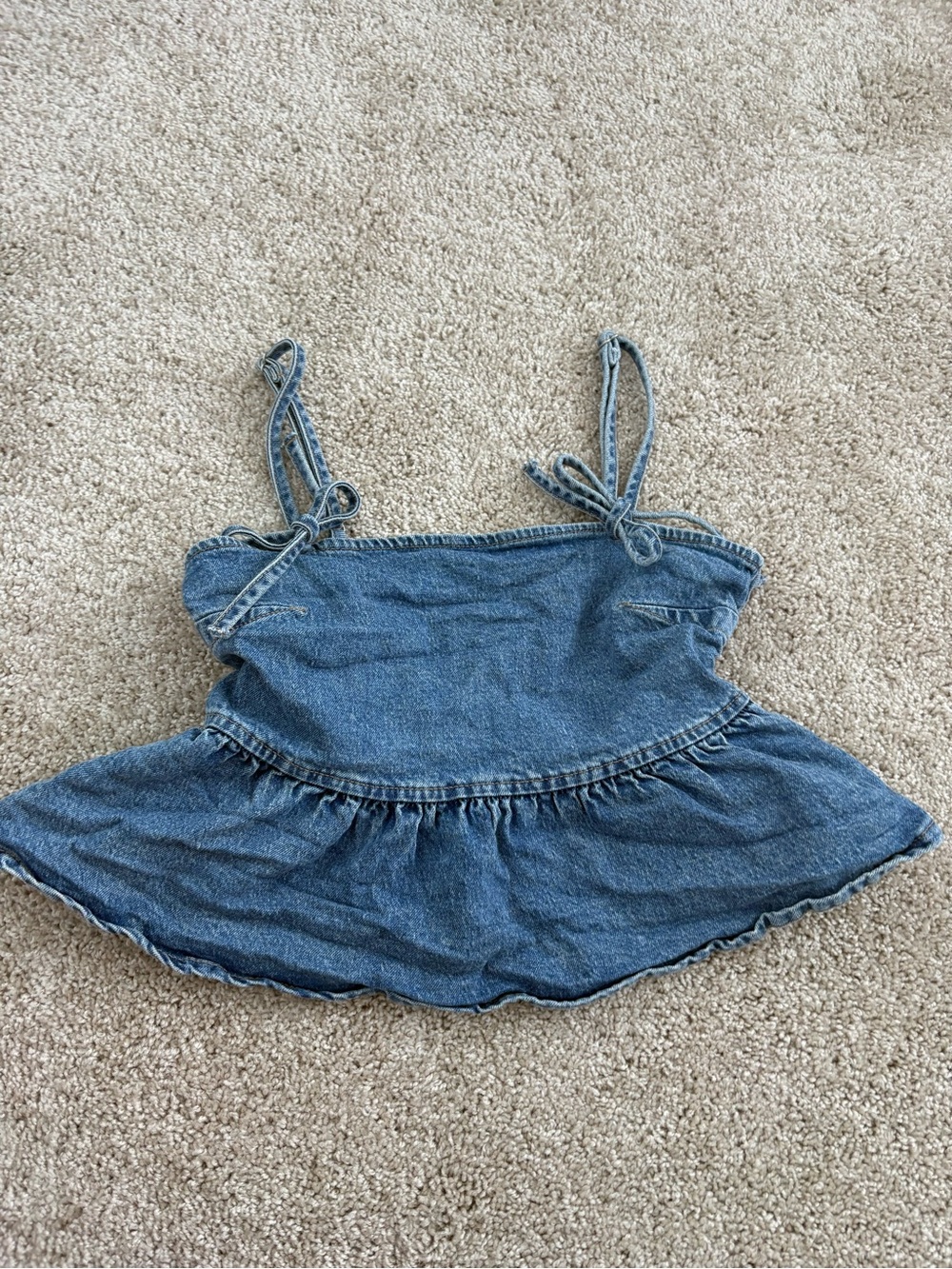 Denim western Tank top